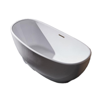 Baignoire d'extérieur autoportante de style moderne forme ovale praticité mode-pour l'Australie Europe Amérique bains à remous baignoires
