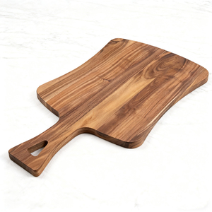Planche à découper en bois d'acacia Bloc <span class=keywords><strong>de</strong></span> boucher Porte-légumes Planche à découper le fromage avec poignée - Product Image 5