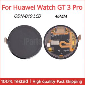 Écran de remplacement IParts pour Huawei Watch GT 3 <span class=keywords><strong>GT3</strong></span> <span class=keywords><strong>Pro</strong></span> ODN-B19 46mm <span class=keywords><strong>AMOLED</strong></span> LCD écran tactile numériseur assemblage pièces de réparation - Product Image 3