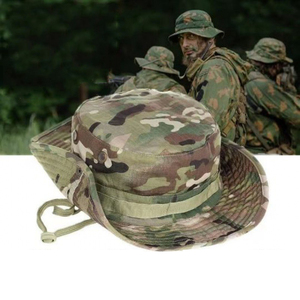 Sombrero de Montañismo y Camping, Verano, Camuflaje, Protección Solar, Ala Ancha, con Cordón Elástico y Visera - Product Image 2