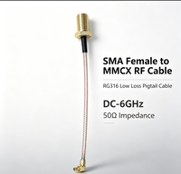Câble coaxial RG316 SMA en cuivre toronné, assemblage de câble coaxial RF à faible perte 50 Ohm, pigtail d'antenne pour FPV, drone, routeur WiFi, GPS SMA01