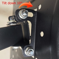 Support mural pour téléviseur à bras oscillant simple, pivotant à 180 degrés, capacité de charge de 30 kg, compatible avec les téléviseurs de 17 à 37 pouces, VESA 200x200 mm, acier laminé à froid X200