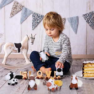 Jouets de simulation de <span class=keywords><strong>poney</strong></span> mignons animaux de dessin animé petits chevaux bruns jouets en peluche doux porte-clés pendentifs - Product Image 5