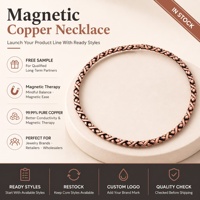 Joyería Magnética de Cobre Puro, Collar de Terapia Magnética con Diseño Floral Vintage, Fabricante de Joyería de Terapia Magnética Personalizada al por Mayor