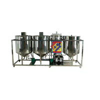Équipement de raffinage d'huile de cuisson de palme, soja et tournesol 0,5-5 TPD, machine de traitement, usine de raffinage d'huile végétale