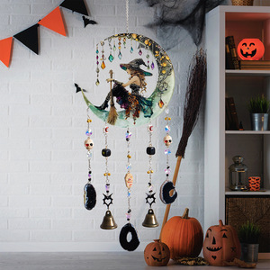 Décoration de fête d'Halloween : Tissu suspendu Sorcière, Tranches d'Agate Clochette, pour centres commerciaux, écoles, team building, fêtes en plein air et festivals, produit transfrontalier - Product Image 2