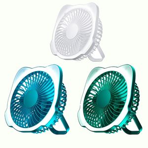 Ventilateur miniature portable rechargeable 2024 à 5 vitesses avec lumière nocturne - Product Image 1