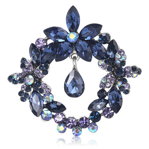 Broches de Flores de Aleación Chapados en Oro con Esmalte de Goteo de Moda, Diseños Personalizados, Regalo de Lujo Unisex para Bodas, Compromisos y Fiestas - Product Image 1