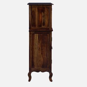 Stylish Solid Sheesham Wood Bar <b>Cabinet</b> Provincial Teak Finish Wine <b>Storage</b> Furniture for Home Bar Kitchen <b>Dining</b> <b>Room</b> - Product Image 5
