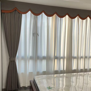 2024 nuevo 100% poliéster catiónico de doble cara Blackout texturizado Lino Look cortina tela y Material - Product Image 5