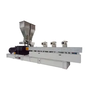 Compounding Recycled Twin Screw Plastic Poles Extruder Machinery Production Line