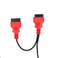 Câble adaptateur de mise à niveau Autel Chrysler 12+8 Red Square pour MS908 MS906 MaxiSys X431 Jeep Dodge Maserati Nissan Connecteur OBD2