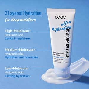 Crème pour le visage conforme aux normes européennes, fabricant OEM, légère, améliore le teint, crème gel ultra-hydratante à l'acide hyaluronique - Product Image 1