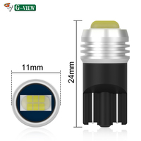 Ampoule LED G-View IATF 16949 DOT T10 194 W5W, puce CSP 7035, 12V 300lm, pour intérieur de voiture, dôme de camping-car, lampe de lecture, 6500K
