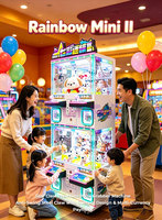 Owatch Machine à griffes mini à monnayeur pour peluches, machine de jeu d'arcade pour enfants, pour centre commercial et parc d'attractions