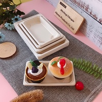 Boîte à sushi jetable, résistante au micro-ondes, épaissie, écologique, modèle boîte à sushi avec couvercle, plateau rectangulaire pour barbecue