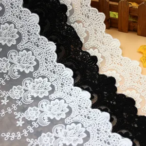 Renda de noiva para mulheres tecido de tule chinês bordado de alta qualidade