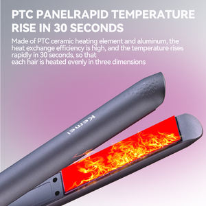 KEMEI-Fer à lisser électrique Km-2222 plat, fer à lisser, Planchas De Cabello, peigne chaud professionnel, <span class=keywords><strong>pince</strong></span> à plaque droite - Product Image 4