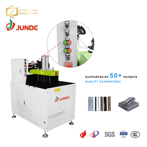 Coupeur hydraulique de précision JUNDE ±0,2 mm pour aluminium, haute précision, coupe à 90 degrés, coupes avant et arrière, course de 450 mm - Product Image 1