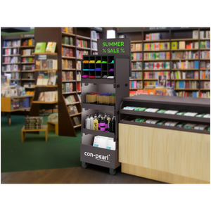 Mobile Transport System Mobil Pos <strong>Display</strong> Container Rolling Modular Retail Stand Store <strong>Rack</strong> Supermarket Shelf With Wheels - Product Image 4