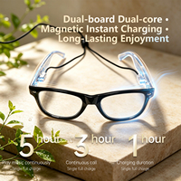 GM-88 5.4 Lunettes audio à oreille ouverte avec activation/déactivation automatique, musique, appels mains libres, protection UV/lumière bleue, pour les voyages et le quotidien