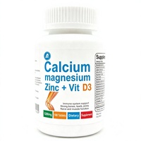 Comprimés OEM de Calcium, Magnésium et Zinc avec Vitamines D3 et K2 – Supplément de Calcium et Magnésium pour le Soutien Immunitaire – Comprimés Vitaminés