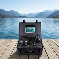 Cámara de Pesca Submarina de 7'' y 50m, Buscador de Peces con Cámara de Pesca Impermeable IP68 y 12 LED