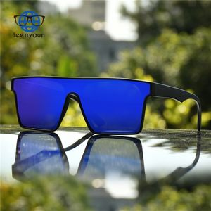 Teenyoun <span class=keywords><strong>Marca</strong></span> Diseñador Oversized Square Shades Rectángulo Ciclismo Flat Top Espejo Gafas <span class=keywords><strong>de</strong></span> sol polarizadas Hombres <span class=keywords><strong>Pesca</strong></span> Logotipo personalizado - Product Image 4