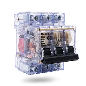 DZ47-63-T-C63 1/2/3/4 Pólo 63A Transparente Shell MCB Vazamento De Trilho Din Proteger Interruptor De Ar Interruptor Em Miniatura Elétrica Disjuntor - Product Image 5
