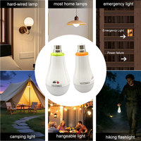 Ampoule LED d'urgence 20W E27/B22 AC/DC avec télécommande, en ABS, rechargeable, pour la maison