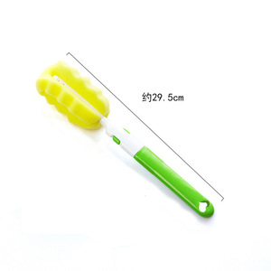 Brosse à biberon Aixin avec tête en éponge remplaçable, outil de nettoyage en plastique pour tasses et biberons - Product Image 2