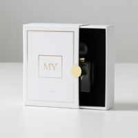 Boîte cadeau magnétique de luxe personnalisée en deux parties, boîte rigide en carton écologique pour bougie, parfum, soin de la peau, ensemble cosmétique, emballage