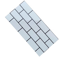 Carreaux muraux émaillés à carreaux modernes de style nordique européen 300x600 en porcelaine pour cuisine, salle de bain, salons, salles à manger, toilettes, carreaux d'intérieur