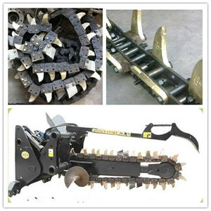 China manual zanjadora corte dientes <span class=keywords><strong>cable</strong></span> <span class=keywords><strong>enterrar</strong></span> zanjadora móvil mini zanjadora máquina - Product Image 4