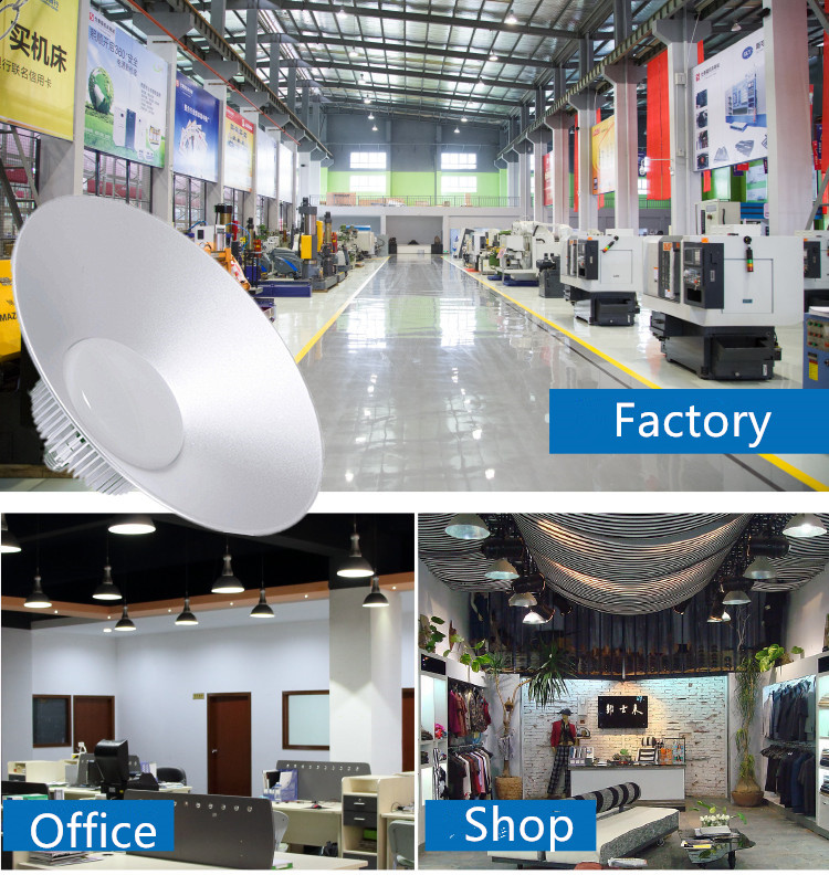 30w 50w 70w 100w E27 B22 E40 low bay led light fixtures