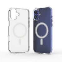 Tendance Magnétique Transparent Téléphone étui pour iphone 17 16 15 14 Plus 13 12 11 Pro Max Antichoc Mobile Couverture En Gros accessoires