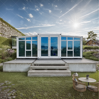 Maisons conteneurs en acier modernes, portables et extensibles, 20ft/30ft/40ft, pliables et respirantes, pour salon, bureau, chambre à coucher, appartement