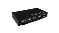 Convertidor de Medios BLIY OEM&ODM de Doble Fibra Óptica 10/100M con 4 Puertos de Fibra + 2 Puertos RJ45, Transceptor de Red para Cámaras IP CCTV