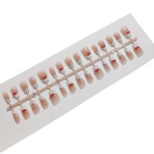 Venta al por mayor 30PCs Set Square Press on Nails Short Cute Cat Cow Wave Point ABS <span class=keywords><strong>Uñas</strong></span> artificiales - Product Image 5