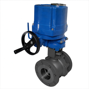 Vanne à bille électrique antidéflagrante en acier inoxydable à 2 voies COVNA, commande urgente HK60Q-EX-F, vanne à bille motorisée à bride électrique - Product Image 4