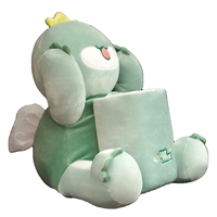 Boîte à mouchoirs pour voiture Poubelle 2-en-1 mignon dessin animé décoration intérieure de voiture jouets en peluche boîte à papier de pompage