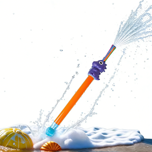 Bechotoy Plastik Tabanca Su Tabancaları Basınçlı Sprey Vinil Üçgen Plaj Havuzu Ejderha Su Topu Oyuncak - Product Image 1