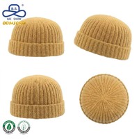 Gorro de Pescador de Punto Acanalado Orgánico Personalizado al por Mayor, Gorro Docker Unisex Cálido de Invierno con Puño, Fábrica ODM OEM