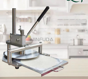 Presse à pâte manuelle en acier inoxydable 304, épaisseur réglable pour roti et pizza - Product Image 3
