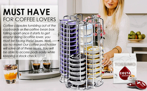 Porte-capsules <span class=keywords><strong>Tassimo</strong></span> rotatif flexible et pratique Lanejoy, outil de vaisselle, support de rangement pour capsules de café - Product Image 2