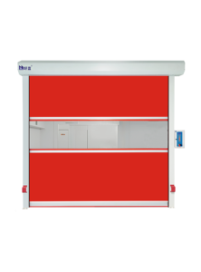 Vente directe d'usine HAOLAN HLC-100 Porte industrielle à grande vitesse en PVC avec ouverture latérale électrique, résistance au feu jusqu'à 2 heures - Product Image 2