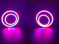 Nouveau kit d'anneaux Halo de phare LED étanche 6000k feu avant de voiture monté en surface avec yeux d'ange séquentiels