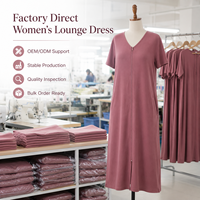 Robe de travail à col en V, fermeture éclair intégrale, manches courtes, longue, en fibre de polyester antibactérienne, couleur unie, pour personnel de salon de beauté, personnalisable