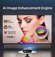 Proyector Inteligente 4K CAIWEI en Oferta, Sistema Operativo Android 11, Sonido HIFI ESTÉREO, Lámpara LED/LCD Portátil, 1850ANSI Lúmenes