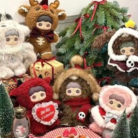 100% Asli MayMei Winter Weird Vinyl Plush Keychain Series Blind Box, Kotak Lengkap, Figur Koleksi, Mainan Trendi